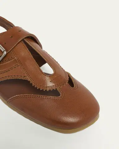 Dries Van Noten Cutout Leather Slingback Flats | Thumbnail 3 Dries Van Noten Cutout Leather Slingback Flats | Thumbnail 3