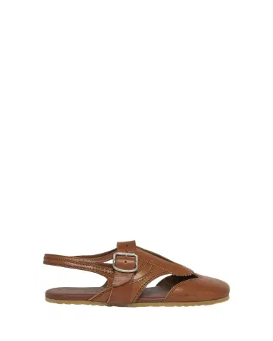 Dries Van Noten Cutout Leather Slingback Flats | Thumbnail 1 Dries Van Noten Cutout Leather Slingback Flats | Thumbnail 1