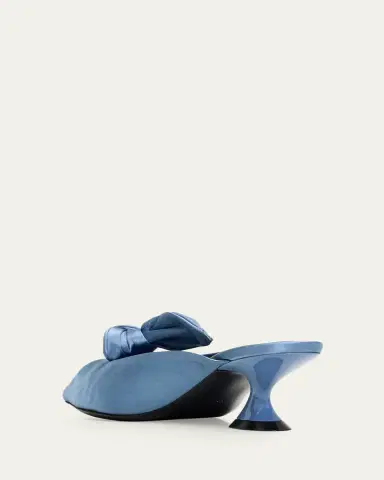 Lanvin 50mm Satin Bow Mule Pumps | Thumbnail 4 Lanvin 50mm Satin Bow Mule Pumps | Thumbnail 4