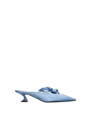 Lanvin 50mm Satin Bow Mule Pumps | Thumbnail 1 Lanvin 50mm Satin Bow Mule Pumps | Thumbnail 1