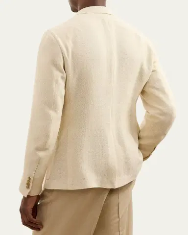 Ralph Lauren Purple Label Men's Cotton Panama Weave Single-Breasted Blazer | Thumbnail 3