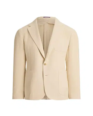Ralph Lauren Purple Label Men's Cotton Panama Weave Single-Breasted Blazer | Thumbnail 1