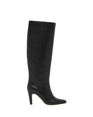 FERRAGAMO 95mm Nylu Leather Knee-High Boots | Thumbnail 1
