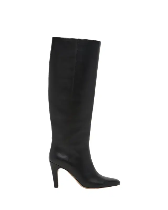 Ferragamo 95mm Nylu Leather Knee-High Boots