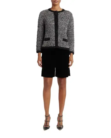 Valentino Garavani Tweed Melange Jacket | Thumbnail 1 Valentino Garavani Tweed Melange Jacket | Thumbnail 1