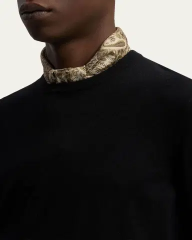 Ralph Lauren Purple Label Men's Paisley-Print Silk Neckerchief | Thumbnail 2