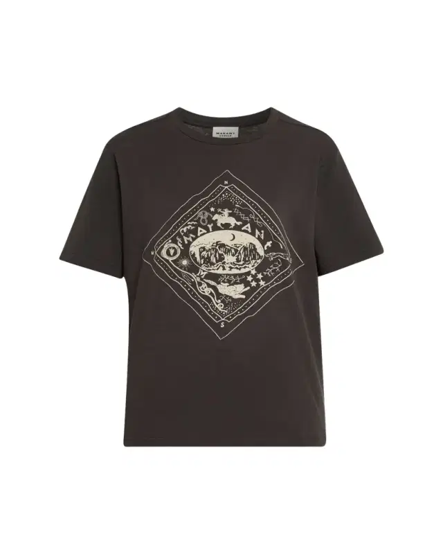 Etoile Isabel Marant Zewel Mayan-Print Cotton T-Shirt