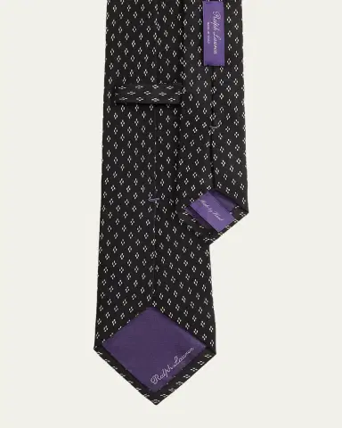 Ralph Lauren Purple Label Dotted-Diamond Silk Tie | Thumbnail 3 Ralph Lauren Purple Label Dotted-Diamond Silk Tie | Thumbnail 3