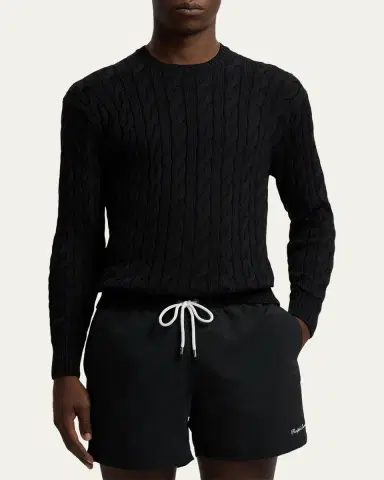 Ralph Lauren Purple Label Men's The Iconic Cable-Knit Sweater | Thumbnail 4 Ralph Lauren Purple Label Men's The Iconic Cable-Knit Sweater | Thumbnail 4