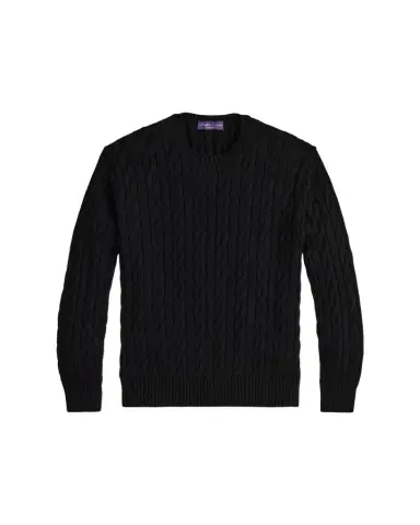 Ralph Lauren Purple Label Men's The Iconic Cable-Knit Sweater | Thumbnail 1 Ralph Lauren Purple Label Men's The Iconic Cable-Knit Sweater | Thumbnail 1