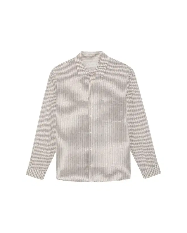 Men's Cotton Stripe Button-Down Shirt