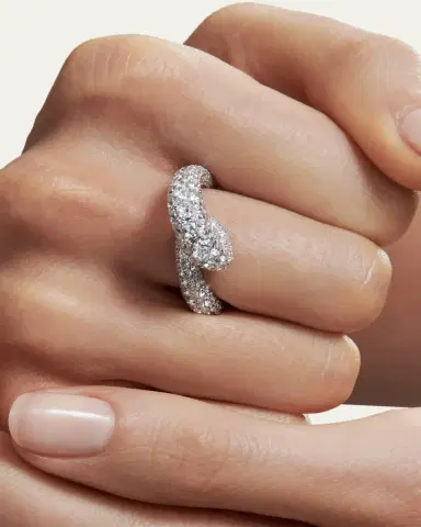 Unsaid Whirlwind Half Lab-Grown Diamond Pave Ring in 18K White Gold | Thumbnail 2 Unsaid Whirlwind Half Lab-Grown Diamond Pave Ring in 18K White Gold | Thumbnail 2