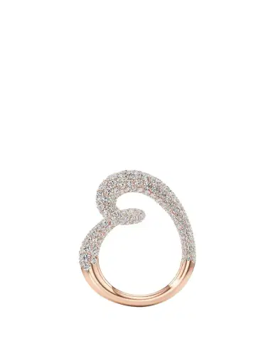 Unsaid Whirlwind Half Lab-Grown Diamond Pave Ring in 18K | Thumbnail 1 Unsaid Whirlwind Half Lab-Grown Diamond Pave Ring in 18K | Thumbnail 1