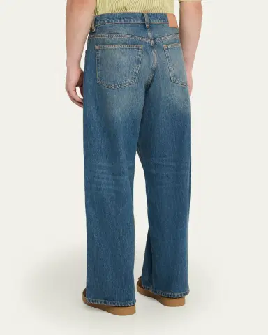 Jeanerica Men's Medium Blue Wide-Leg Denim Jeans | Thumbnail 3