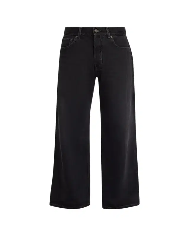 Jeanerica Men's Black Denim Wide-Leg Jeans