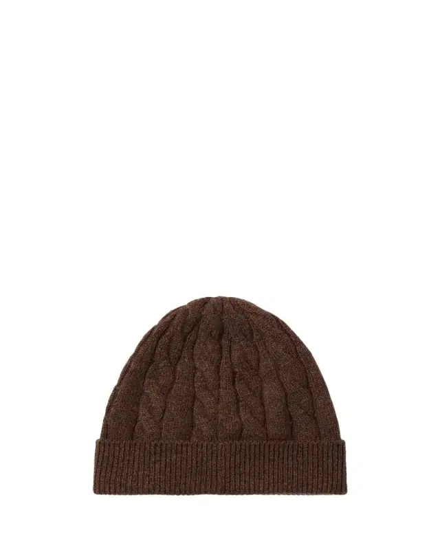 Cedar Cable-Knit Cashmere Beanie