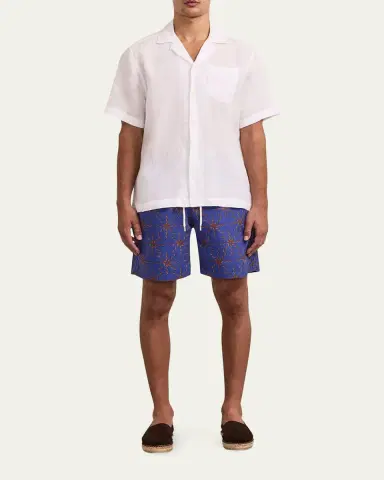 Frescobol Carioca Men's Sol-Printed Swim Trunks | Thumbnail 2 Frescobol Carioca Men's Sol-Printed Swim Trunks | Thumbnail 2