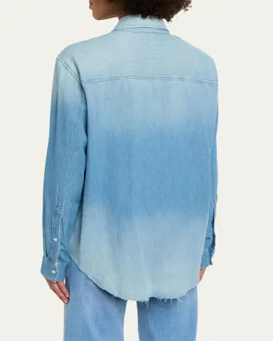 RE/DONE Easy Long-Sleeve Denim Shirt | Thumbnail 3 RE/DONE Easy Long-Sleeve Denim Shirt | Thumbnail 3