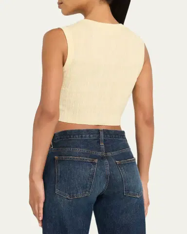 A.L.C. Lottie Button-Front Top | Thumbnail 3 A.L.C. Lottie Button-Front Top | Thumbnail 3