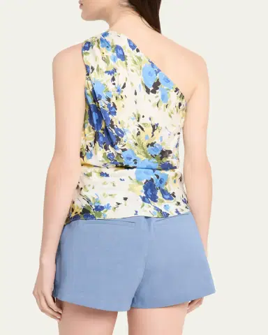 A.L.C. Eliana One-Shoulder Satin Scarf Top | Thumbnail 3 A.L.C. Eliana One-Shoulder Satin Scarf Top | Thumbnail 3