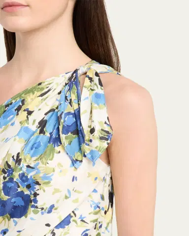 A.L.C. Eliana One-Shoulder Satin Scarf Top | Thumbnail 5 A.L.C. Eliana One-Shoulder Satin Scarf Top | Thumbnail 5