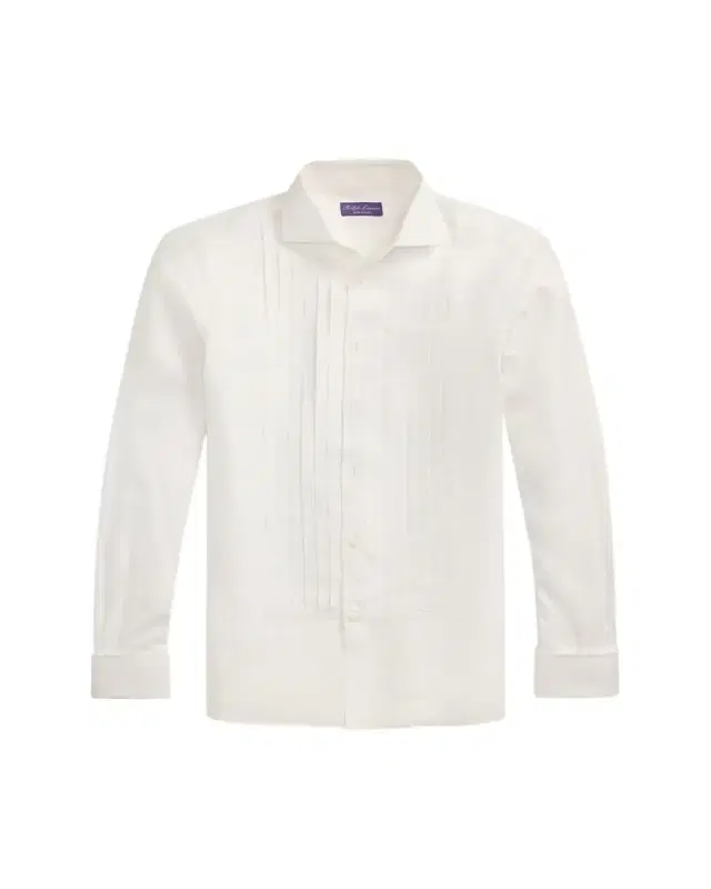 Men's NM x RL French Cuff Linen Tuxedo Shirt
