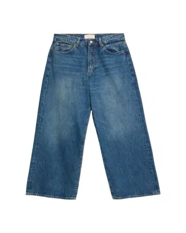 Jeanerica Men's Dark Blue Wide-Leg Denim Jeans | Thumbnail 1