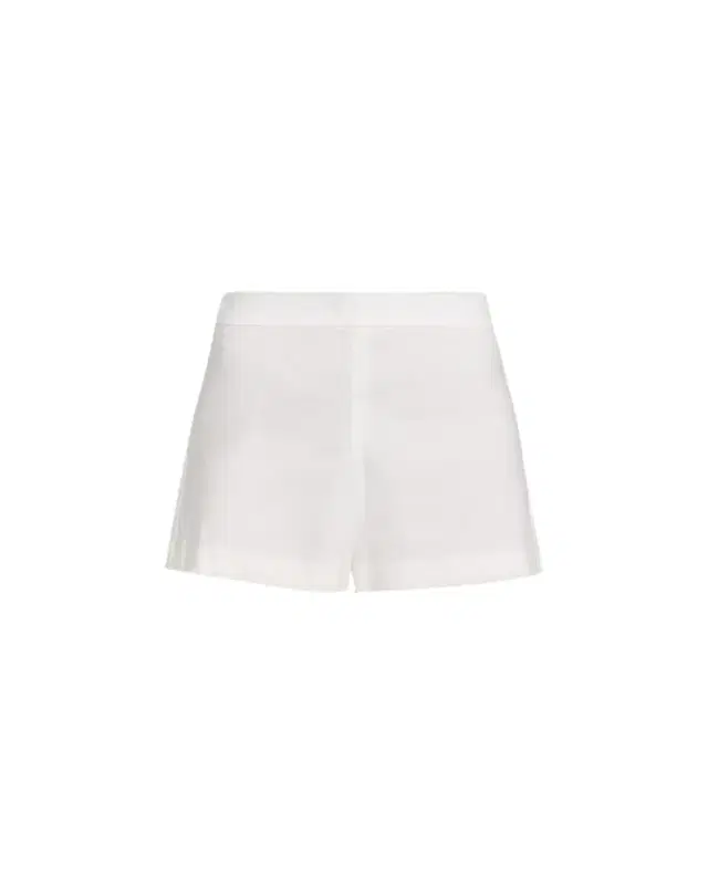ALICE + OLIVIA Hera Linen-Blend Flare Shorts