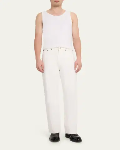 Jeanerica Men's White Denim Loose-Fit Jeans | Thumbnail 2 Jeanerica Men's White Denim Loose-Fit Jeans | Thumbnail 2