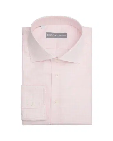 Bergdorf Goodman Men's Cotton Grid Check Dress Shirt | Thumbnail 1