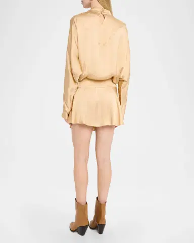 Isabel Marant Neline Asymmetric Mini Dress | Thumbnail 2