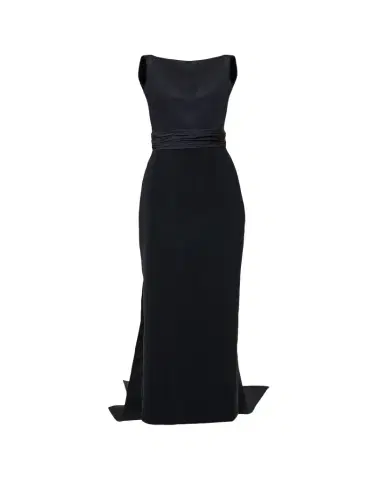Carolina Herrera Sleeveless Silk Column Dress with Train | Thumbnail 1