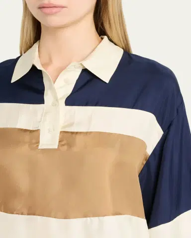 Sea Juliet Stripe Long-Sleeve Polo | Thumbnail 5