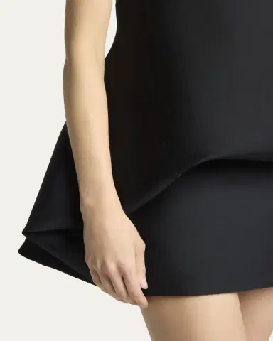 Balenciaga Strapless Draped Mini Balloon Dress | Thumbnail 5