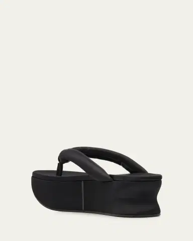 Balenciaga 90mm Gaeta Satin Platform Thong Sandals | Thumbnail 4 Balenciaga 90mm Gaeta Satin Platform Thong Sandals | Thumbnail 4