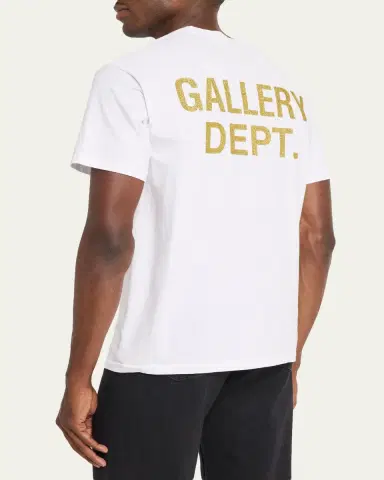 GALLERY DEPARTMENT Men's Cotton Jersey Logo-Back Crewneck T-Shirt | Thumbnail 3