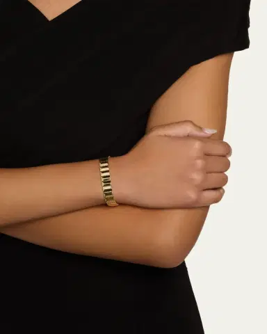 Sydney Evan Flash Tile Bracelet in 14K | Thumbnail 2 Sydney Evan Flash Tile Bracelet in 14K | Thumbnail 2