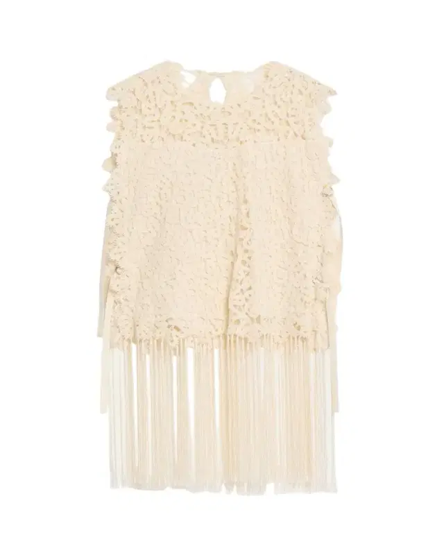 Alina Embroidered Fringe Top