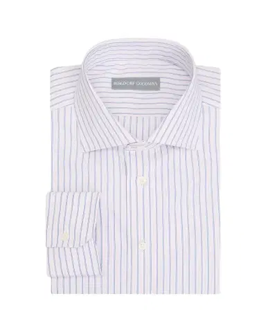 Bergdorf Goodman Men's Cotton Multi-Stripe Spread Collar Dress Shirt | Thumbnail 1