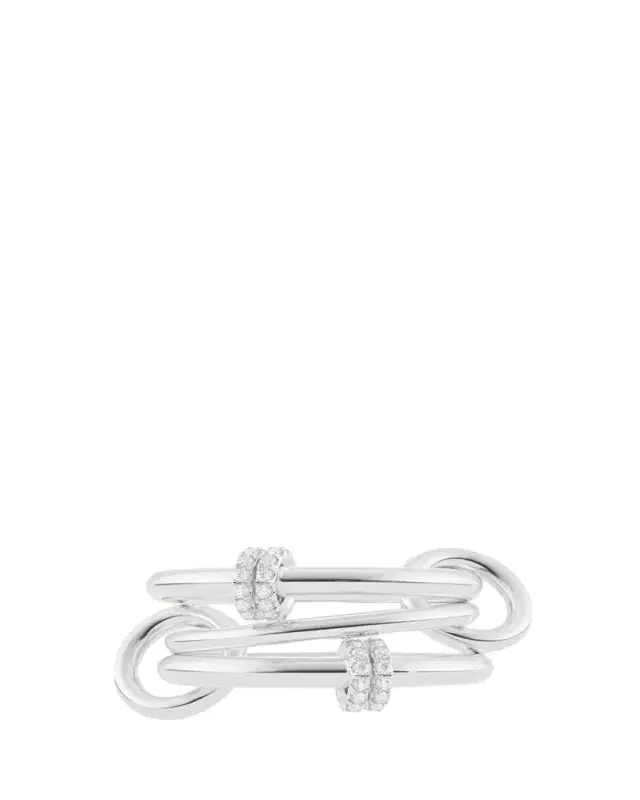 Spinelli Kilcollin Jovie Sterling Silver Diamond Pave Ring