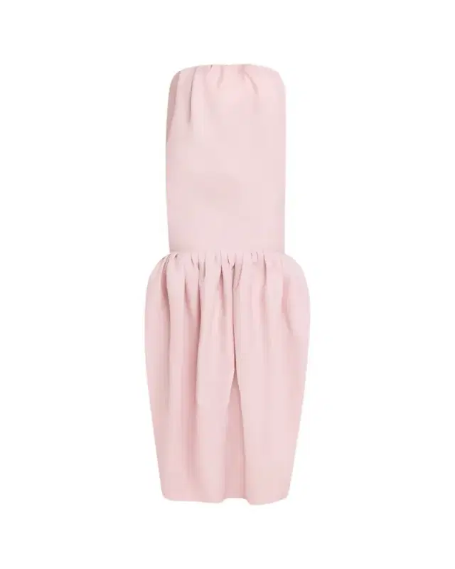 Strapless Double Balloon Gown