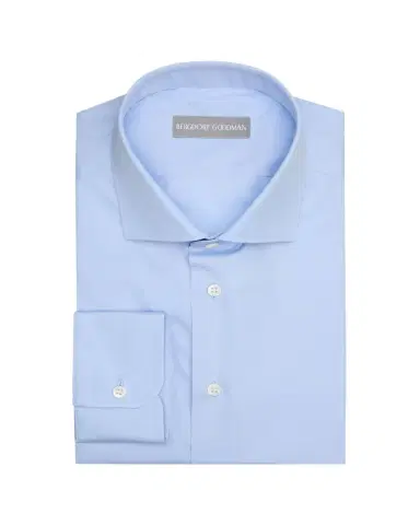 Bergdorf Goodman Men's Cotton Poplin Solid Dress Shirt | Thumbnail 1