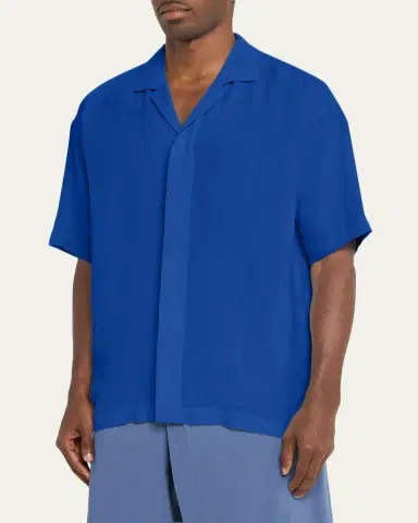 IM MEN Men's Floating Linen Short-Sleeve Shirt | Thumbnail 4