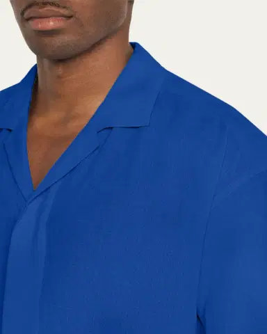 IM MEN Men's Floating Linen Short-Sleeve Shirt | Thumbnail 5
