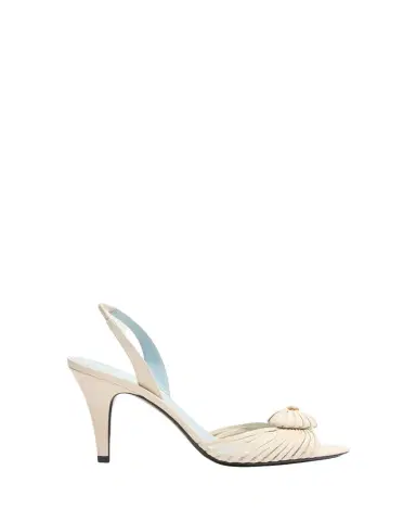 Valentino Garavani 85mm Coeur VLogo Leather Slingback Pumps | Thumbnail 1
