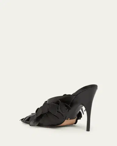 Balenciaga 90mm Flowers Leather Mule Pumps | Thumbnail 4 Balenciaga 90mm Flowers Leather Mule Pumps | Thumbnail 4