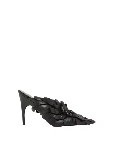 Balenciaga 90mm Flowers Leather Mule Pumps | Thumbnail 1 Balenciaga 90mm Flowers Leather Mule Pumps | Thumbnail 1