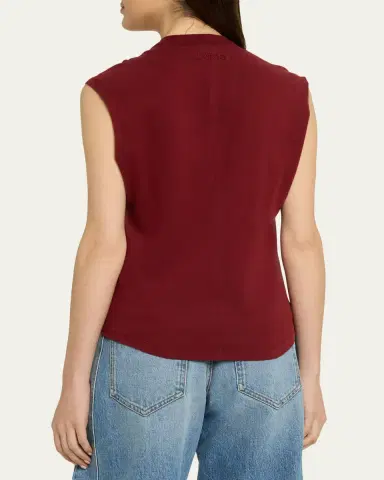 Isabel Marant Nayda Asymmetric Cotton T-Shirt | Thumbnail 3