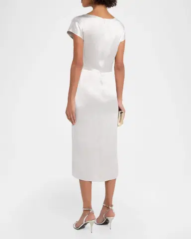 Giorgio Armani Satin Midi Dress | Thumbnail 2 Giorgio Armani Satin Midi Dress | Thumbnail 2