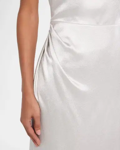 Giorgio Armani Satin Midi Dress | Thumbnail 4 Giorgio Armani Satin Midi Dress | Thumbnail 4